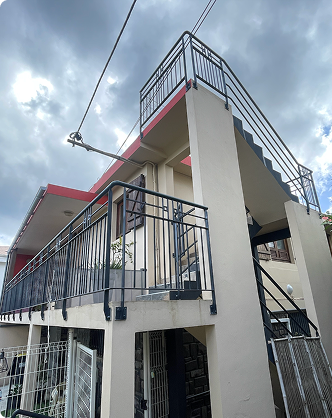 Garde-corps en acier sur mesure réalisé en Martinique
